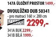 DVOULŮŽKO DUB 50341 - IDEA nábytek akcniletaky.com