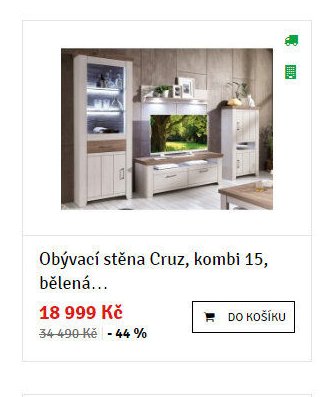 Obývací stěna Cruz, kombi 15, bělená... - ASKO akcniletaky.com