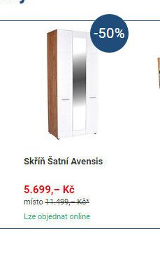 Skříň Šatní Avensis - Möbelix akcniletaky.com