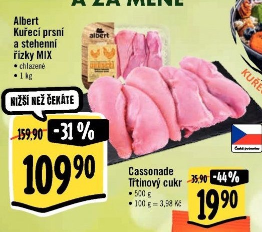 Albert Kuřecí prsní a stehenní řízky MIX