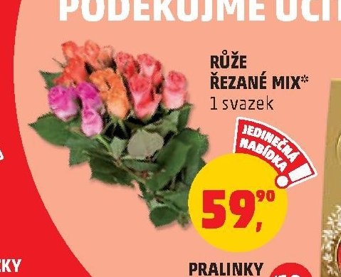 Růže řezané mix
