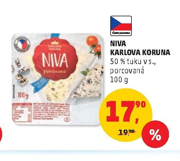NIVA KARLOVA KORUNA 50 % tuku v s., porcovaná 100 g