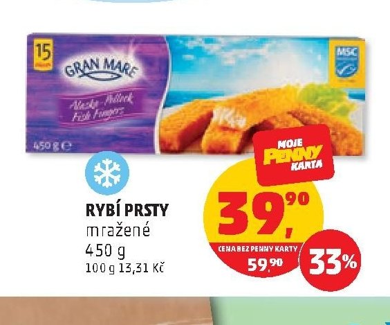 RYBÍ PRSTY mražené
