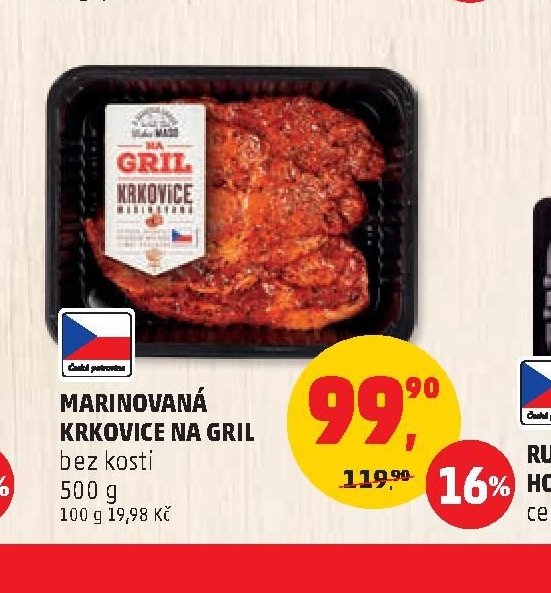 MARINOVANÁ KRKOVICE NA GRIL