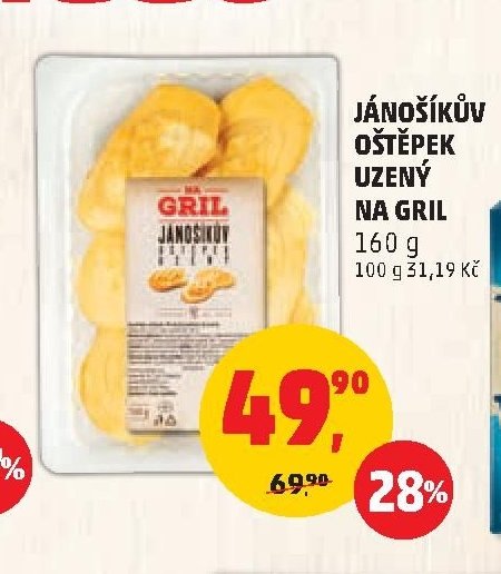 JÁNOŠÍKŮV OŠTĚPEK UZENÝ NA GRIL