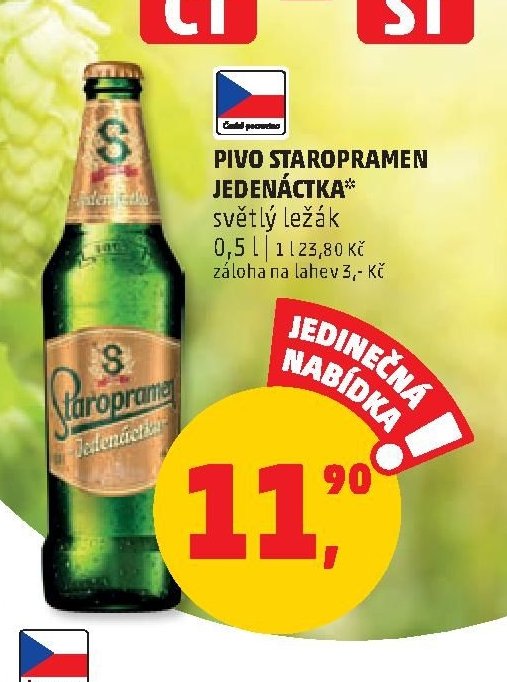 PIVO STAROPRAMEN JEDENÁCTKA*
