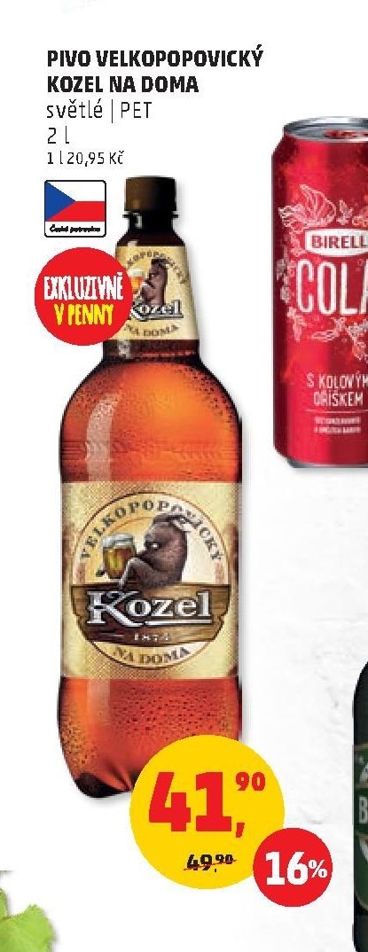 PIVO VELKOPOPOVICKÝ KOZEL NA DOMA