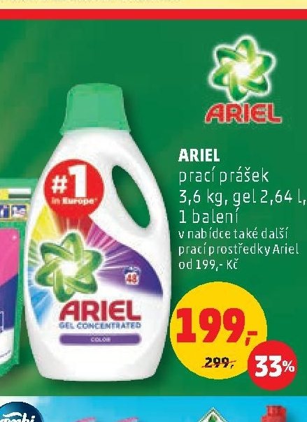 Ariel prací prášek/gel