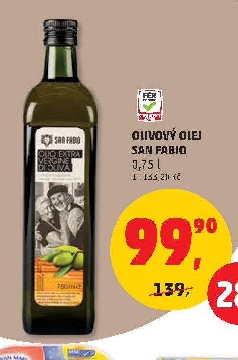 Olivový olej San Fabio 0,75 l
