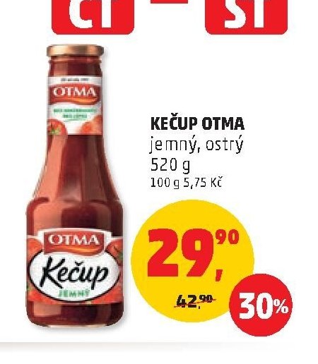 Kečup Otma jemný, ostrý 520 g