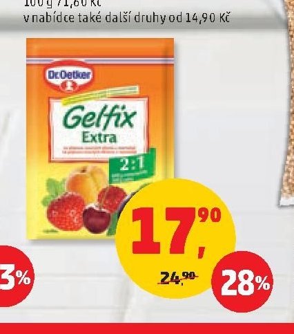 Sypká směs na přípravu ovocných džemů a marmelád Dr. Oetker 25 g