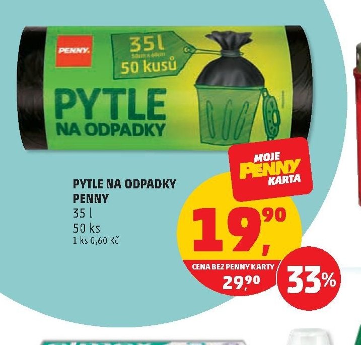 PYTLE NA ODPADKY PENNY 35 l 50 ks