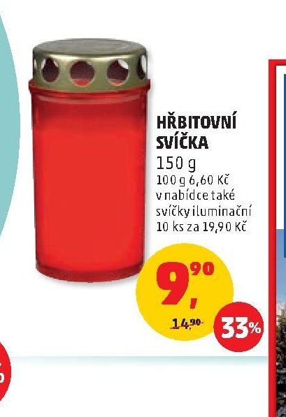 HŘBITOVNÍ SVÍČKA 150 g