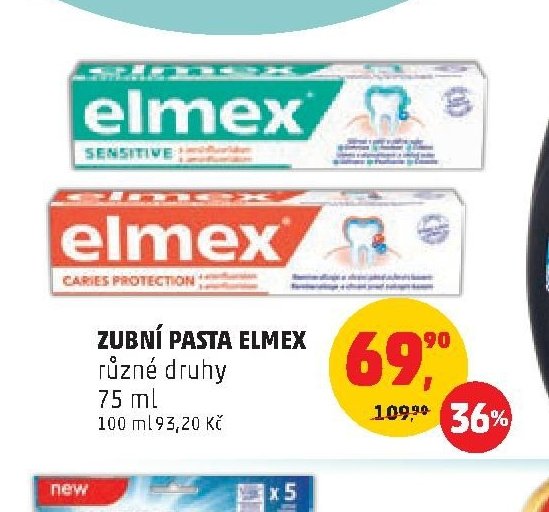 ZUBNÍ PASTA ELMEX různé druhy 75 ml