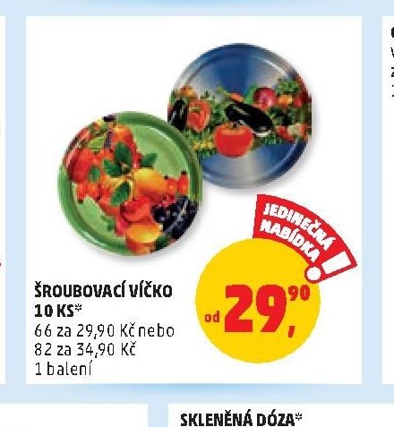 ŠROUBOVACÍ VÍČKO 10 KS