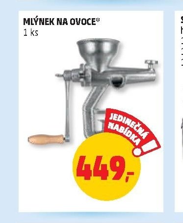 MLÝNEK NA OVOCE
