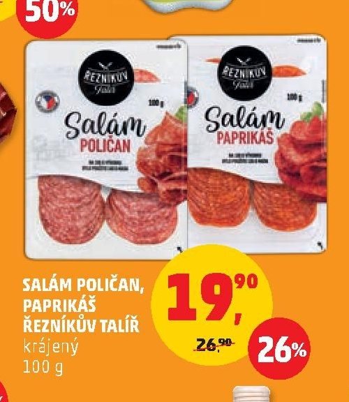 SALÁM POLIČAN, PAPRIKÁŠ ŘEZNÍKŮV TALÍŘ