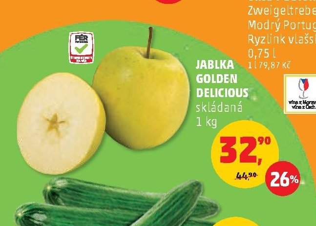 JABLKA GOLDEN DELICIOUS