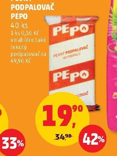 PEVNÝ PODPALOVAČ PEPO