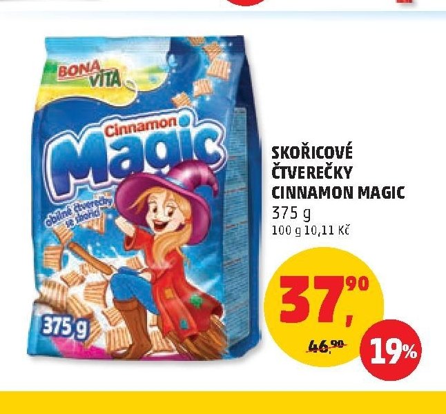 Skořicové čtverečky Cinnamon Magic