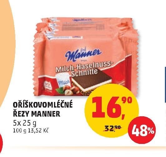 Oříškovomléčné řezy Manner