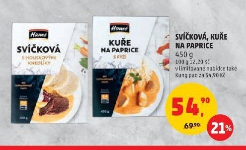 SVÍČKOVÁ, KUŘE NA PAPRICE