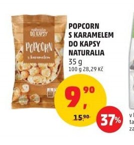 Popcorn s karamelem do kapsy Naturalia 35 g