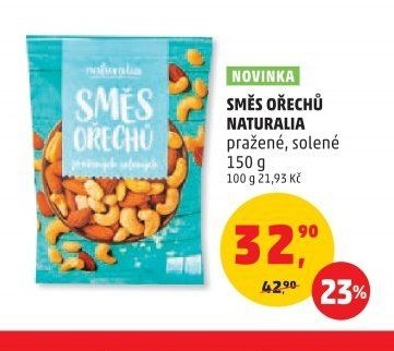 Směs ořechů Naturalia pražené, solené 150 g