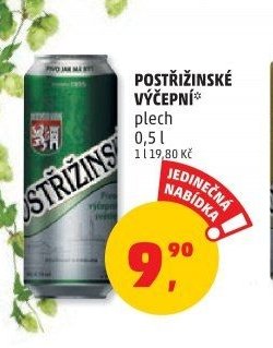 POSTŘIŽINSKÉ výčepní, plech 0,5 l