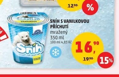 SNÍH S VANILKOVOU PŘÍCHUTÍ