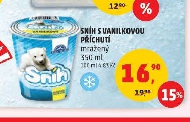SNÍH S VANILKOVOU PŘÍCHUTÍ
