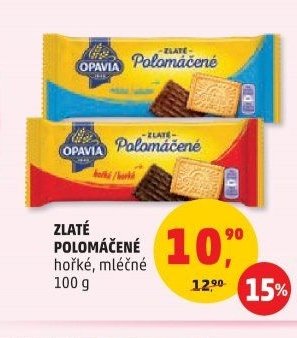 ZLATÉ POLOMÁČENÉ hořké, mléčné