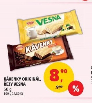 KÁVENKY ORIGINÁL, ŘEZY VESNA