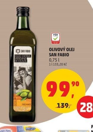 Olivový olej San Fabio 0,75 l