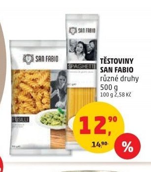 Těstoviny San Fabio různé druhy 500 g