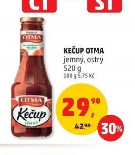 Kečup Otma jemný, ostrý 520 g