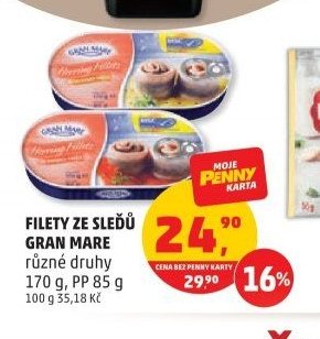 Filety ze sleďů Gran Mare různé druhy 170 g, PP 85 g