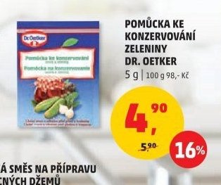 Pomůcka ke konzervování zeleniny Dr. Oetker 5 g
