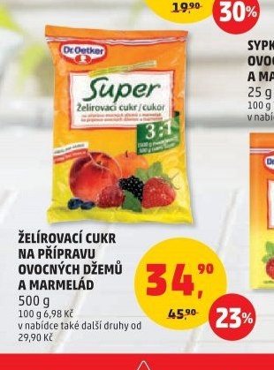 Želírovací cukr na přípravu ovocných džemů a marmelád 500 g