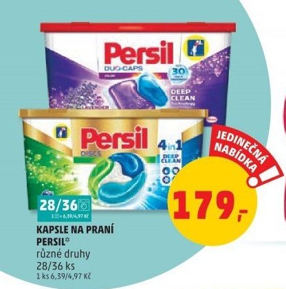 Persil kapsle na praní
