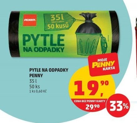 PYTLE NA ODPADKY PENNY 35 l 50 ks