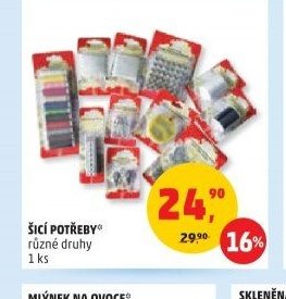ŠICÍ POTŘEBY