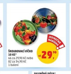 ŠROUBOVACÍ VÍČKO 10 KS