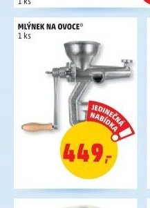 MLÝNEK NA OVOCE