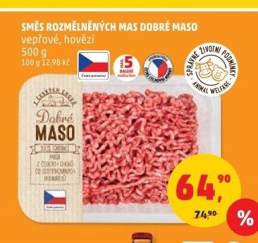SMĚS ROZMĚLNĚNÝCH MAS DOBRÉ MASO