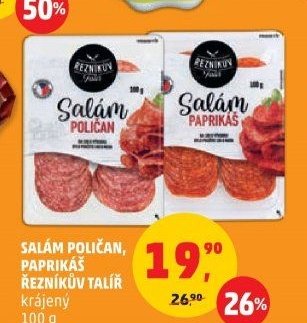 SALÁM POLIČAN, PAPRIKÁŠ ŘEZNÍKŮV TALÍŘ