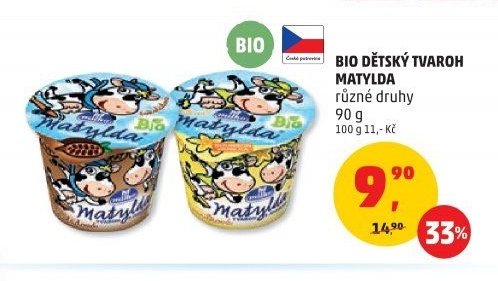 BIO DĚTSKÝ TVAROH MATYLDA