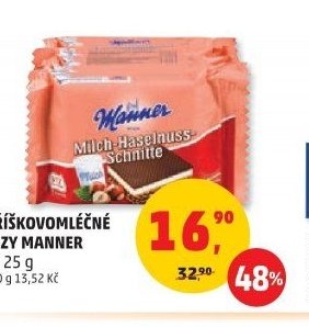 Oříškovomléčné řezy Manner