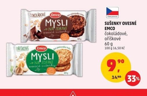 SUŠENKY OVESNÉ EMCO