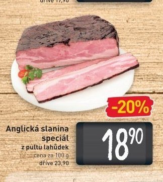 Anglická slanina speciál
